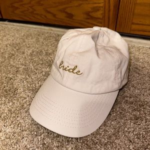 White “Bride” Baseball Hat